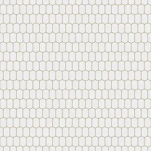 Mosaic sheet in ceramic on net 275mm x 258mm - White lantern