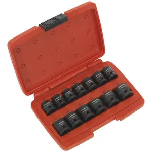 13-Piece Low Profile WallDrive Impact Socket Set - 1/2" Drive in Chromoly Steel