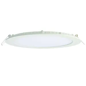 Ultra Slim Round Flush Ceiling Light 18W Cool White LED 4000k Corridor Lamp