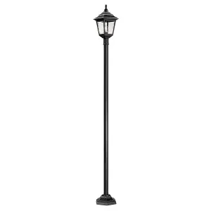 Elstead Kerry 1 Light Outdoor Coastal Lamp Post Black IP44, E27