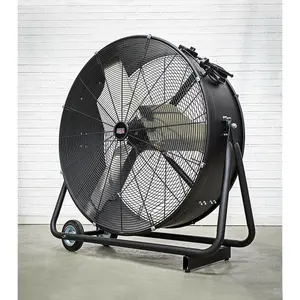 36" PREMIUM High Velocity Drum Fan - 2 Speed Settings - Wheeled Tilting Stand