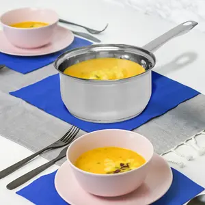 14CM Milk Pan Stainless Steel Handle Saucepan Milkpan Brushed Kitchen Cookware