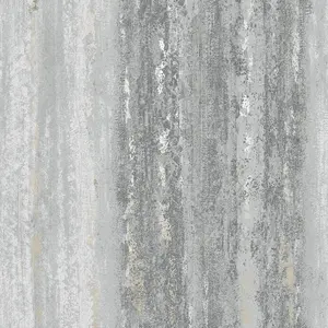 Vesuvius Distressed Stripe Wallpaper Grey Holden 65081