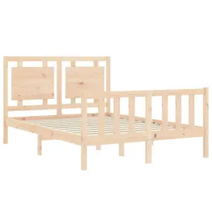 Berkfield Bed Frame with Headboard 120x200 cm Solid Wood