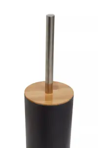 Maison by Premier Canyon Black Toilet Brush Holder