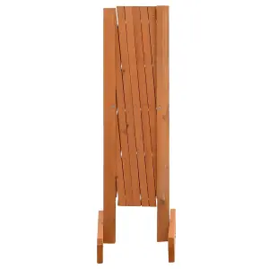 Berkfield Garden Trellis Fence Orange 120x60 cm Solid Firwood