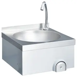 Berkfield Hand Wash Sink with Faucet and Soap Dispenser Stainless Steel