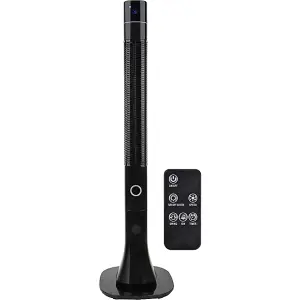 Mylek Tower Fan 48 Inch Cooling Cold Air Stand Fan Remote Control Oscillation and Timer Black