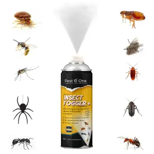 Insect Fogger for Fleas Bed Bug, Flies, Moths Bomb Fogger kill all One shot insects killer Fogger Insecto Pro Formula 150ml