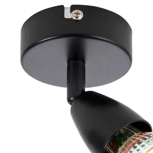 Luminosa Amalfi Single Spotlight Matt Black Paint