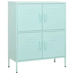 Berkfield Storage Cabinet Mint 80x35x101.5 cm Steel