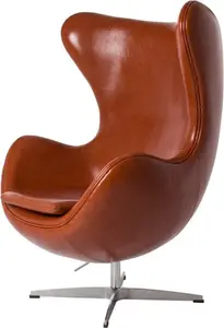 Lounge Chair Egg Chair Cognac