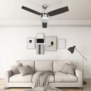 Dorne 108cm Ceiling Fan with LED Lights Black