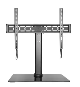 TV-Stand with tilt and swivel table top in black