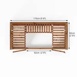 Mercia 6x3 Greenhouse with Flap vent