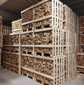 Snowdon Timber Kiln Dried Firewood Crate Hardwood Birch Logs (Fire Starter Bundle)