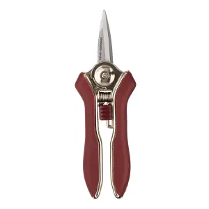 Kent & Stowe Carbon Steel & Red Precision Garden snips (H) 200mm x (W) 120mm