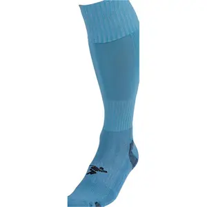 ADULT SIZE 7-11 Pro Football Socks - SKY BLUE - Ventilated Toe Protection