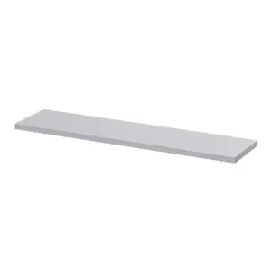 GoodHome Rigga Light grey Rectangular Floating shelf (L)80cm x (D)19cm