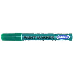 Oil-based Paint Marker Pen Permanent for Tyres Rubber Stone Leather Fabric Plastic Glass (Green)