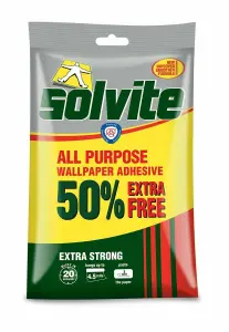 Solvite Wallpaper Paste Adhesive 4.5 Rolls