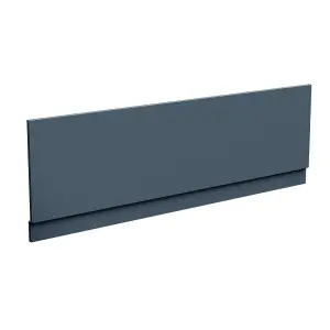 Nes Home 1700 mm Anthracite Front Side Bath Panel Durable PVC + Plinth