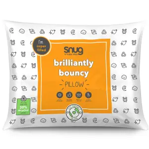 Snug Brilliant & Bouncy Medium Hypoallergenic Pillow