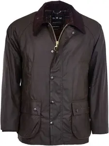 Men's Barbour Classic Bedale Waxed Jacket - Olive - UK: 50