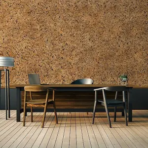 Sample: Beautiful Cork Wall Panels - Black - 1 Strip - 30cm x 5cm (11.81in x 1.96in)