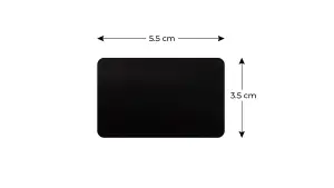 ALLboards 3.5x3.5 cm self-adhesive chalkboard labels - stickers 120 pieces