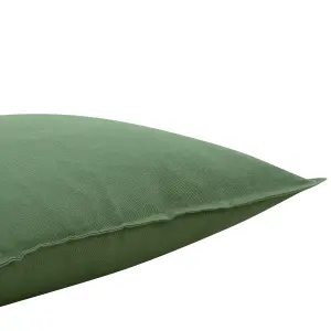 GoodHome Hiva Green Plain Indoor Cushion (L)45cm x (W)45cm