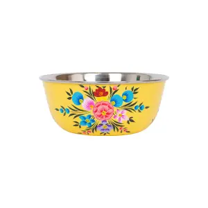 BillyCan Hand-Painted Picnic Snack Bowl - 14.5cm - Buttercup Pansy