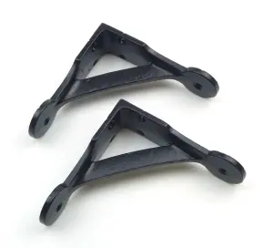 Oakcrafts - Pair of Antique Cast Iron Gallows Brackets in Epoxy Black Finish - 100mm x 100mm