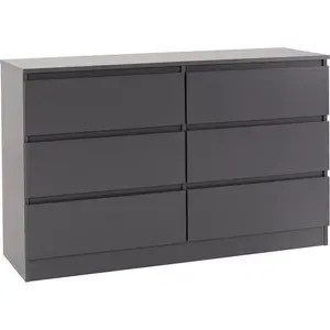 Braunstein 6 Drawer Chest Of Drawers Grey