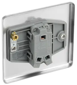 GoodHome 20A 2 way 1 gang Light switch Matt Steel effect