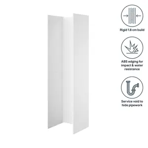 GoodHome Caraway Standard Appliance & larder End panel (H)2190mm (W)558mm, Pack of 2