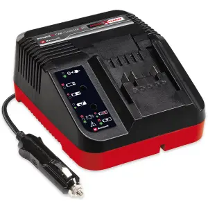 Einhell PXC Battery Charger 18V With 12V Connector For Car - Compatible With All Power X-Change Batteries