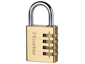 Master Lock - Brass Finish 40mm 4-Digit Combination Padlock