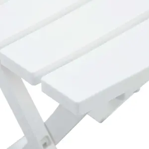 Berkfield Folding Garden Table 45.5x38.5x50 cm White