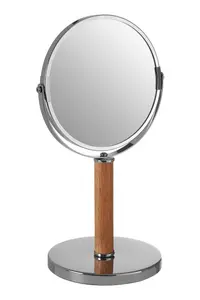 Maison by Premier Cassini Iron And Rubberwood Table Mirror