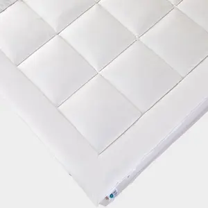 Homescpaes Premium Wool Mattress Topper Deep Fitting Comfort, Super King