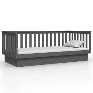 Berkfield Day Bed Grey 80x200 cm Solid Wood Pine