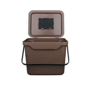 Easy Eco - 5L Compost Caddy - Brown