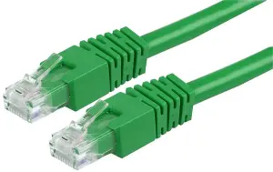 PRO SIGNAL - RJ45 Male to Male Cat6 UTP Ethernet Patch Lead, 0.2m Green