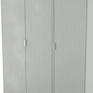 Nashville Ready assembled Contemporary Grey Tall Triple Wardrobe (H)1960mm (W)1108mm (D)530mm