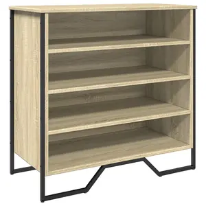 Berkfield Shoe Cabinet Sonoma Oak 80x38x78 cm Engineered Wood