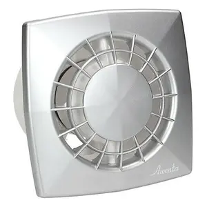 Modern Satin Bathroom Extractor Fan 125mm Wall / Ceiling Ventilator