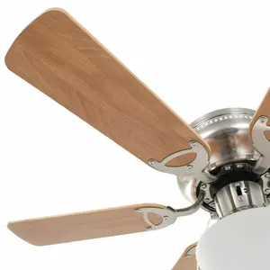 Syliva 82cm Ceiling Fan with Light Kit Light Brown