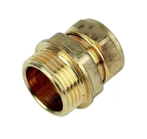 Plumbsure Compression Straight Coupler (Dia)22mm, (L)45.2mm