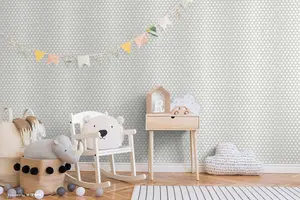 SK Filson Grey Hexagon Ombre Wallpaper